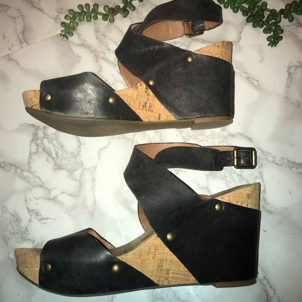Lucky Brand Wedge Sandals-FREE SHIPPING!